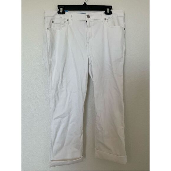 7 For All Mankind Women's Kimmie Crop Jeans White NEW - Picture 5 of 10